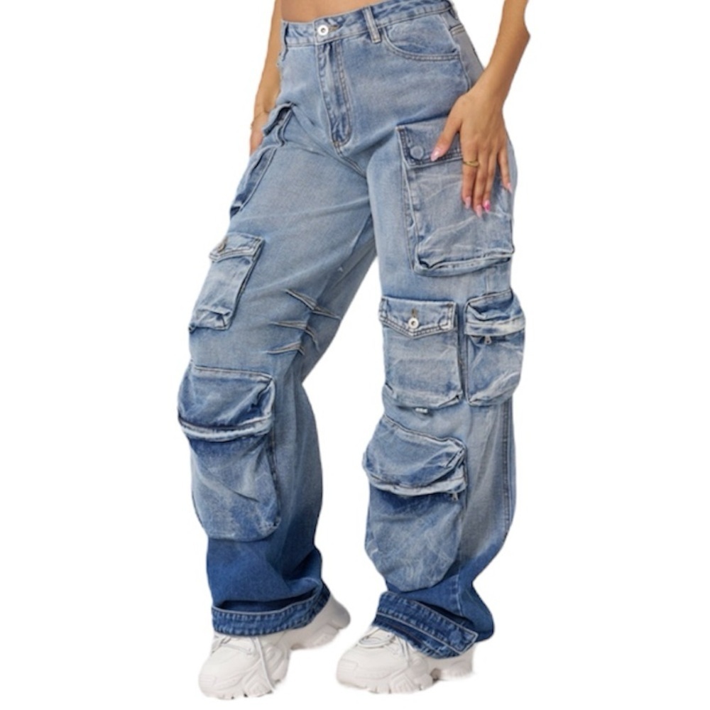 YoungLA NWT Women’s W253 Carryall Cargo Jeans Size Small NEW